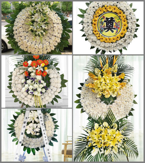 广东江门市台山市白沙镇朗溪村花圈速递